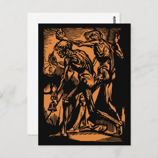 Horrors Van Dode Mijnwerkers Voor Halloween Briefkaart (Voorkant / Achterkant)