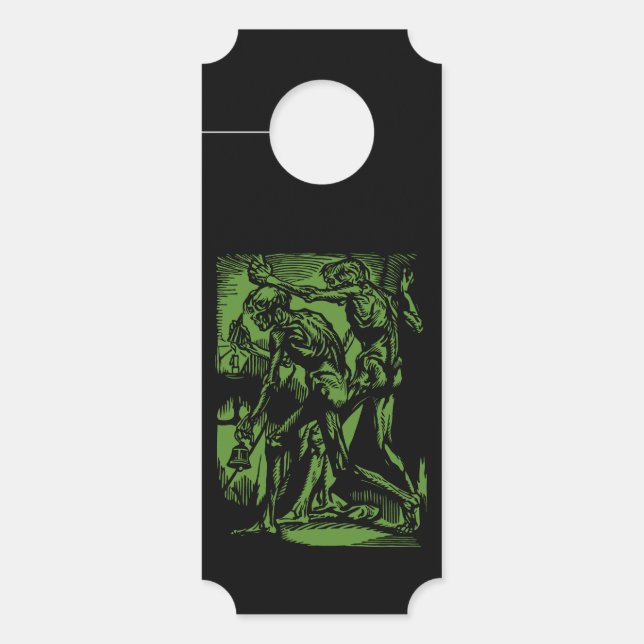 Horrors Van Dode Mijnwerkers Voor Halloween Deurhanger (Voorkant)