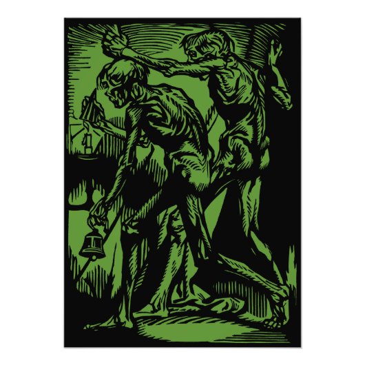 Horrors Van Dode Mijnwerkers Voor Halloween Foto Afdruk (Voorkant)