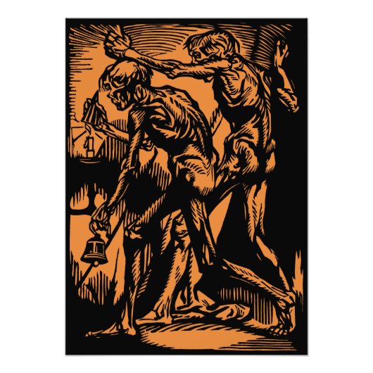 Horrors Van Dode Mijnwerkers Voor Halloween Foto Afdruk (Voorkant)