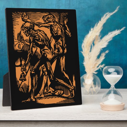 Horrors Van Dode Mijnwerkers Voor Halloween Fotoplaat (Zijkant)