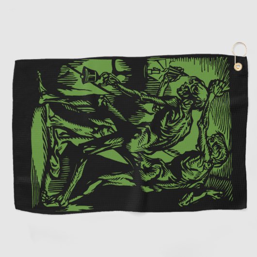 Horrors Van Dode Mijnwerkers Voor Halloween Golfhanddoek (Horizontaal)