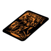 Horrors Van Dode Mijnwerkers Voor Halloween Magneet (Linkerzijde)