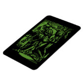 Horrors Van Dode Mijnwerkers Voor Halloween Magneet (Linkerzijde)