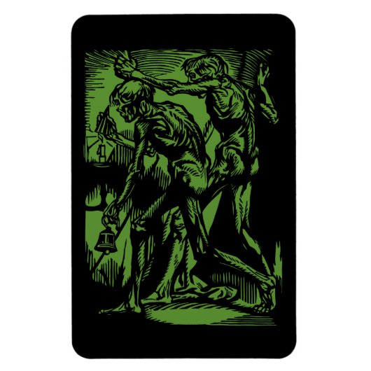 Horrors Van Dode Mijnwerkers Voor Halloween Magneet (Verticaal)