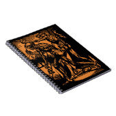 Horrors Van Dode Mijnwerkers Voor Halloween Notitieboek (Rechterzijde)