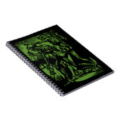 Horrors Van Dode Mijnwerkers Voor Halloween Notitieboek (Rechterzijde)