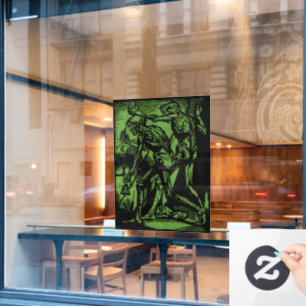 Horrors Van Dode Mijnwerkers Voor Halloween Raamsticker