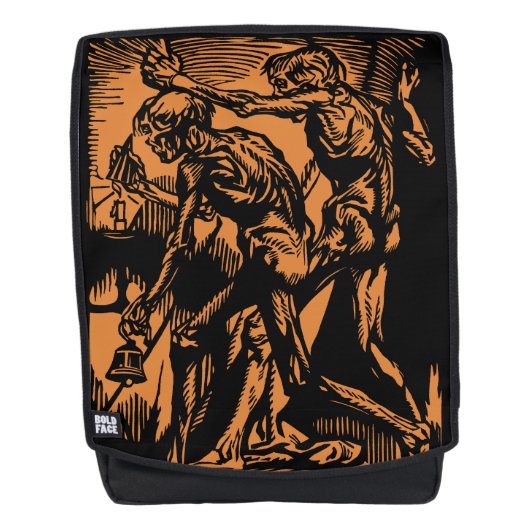 Horrors Van Dode Mijnwerkers Voor Halloween Rugtassen (Voorkant)