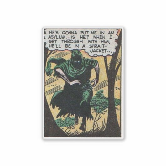  horrorstrips | Noordelijke  strips 60 s Sticker (Voorkant)