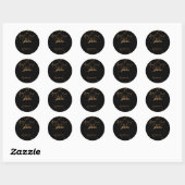 Horrorstuff Gouden schedel Ronde Sticker (Vel)