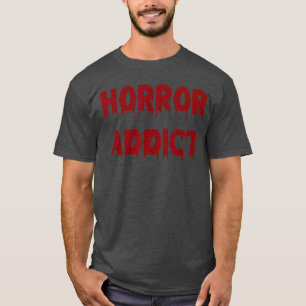 Horrorverslaafde Funny Halloween Goth retro T-shirt