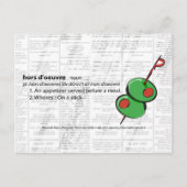 hors d'oeuvres briefkaart (Voorkant)