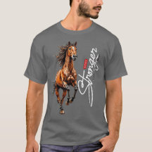 Hors T-shirt mannen ruiter paarden leven