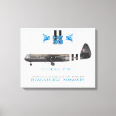 HORSA GLIDER - PEGASUS BRIDGE CANVAS AFDRUK (Voorkant)