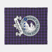 Horsburgh Clan Badge Tartan Pset Fleece Deken (Voorkant (Horizontaal))