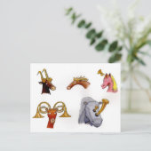 Horsdieren Briefkaart (Staand voorkant)