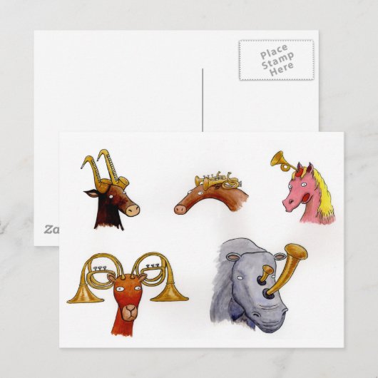 Horsdieren Briefkaart (Voorkant / Achterkant)