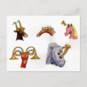 Horsdieren Briefkaart (Voorkant)