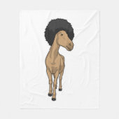 Horse Afro Fleece Deken (Voorkant)