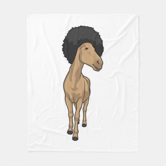 Horse Afro Fleece Deken (Voorkant)