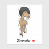Horse Afro Sticker (Vel)