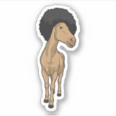 Horse Afro Sticker (Voorkant)