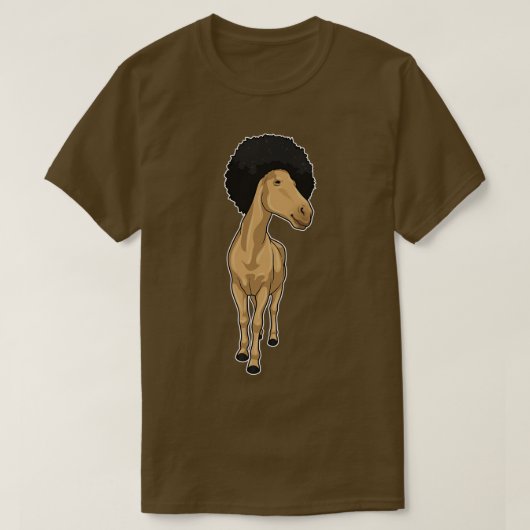 Horse Afro T-shirt (Design voorkant)
