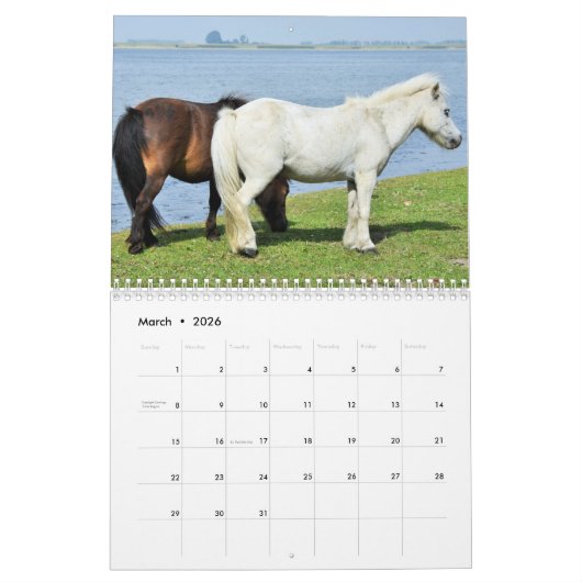 Horse agenda kalender (Mar 2026)