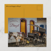 Horse and Buggy in Brazil Briefkaart (Voorkant / Achterkant)