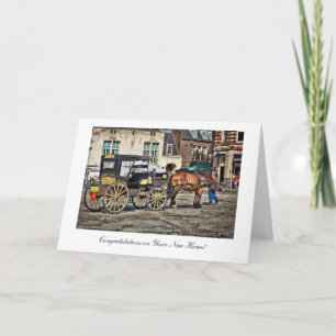 Horse and Buggy Taxi - Congratulations on New Home Kaart