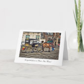 Horse and Buggy Taxi - Congratulations on New Home Kaart (Voorkant)