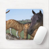 Horse and Cat Mousepad - Love Thy Neigh-Spint Muismat (Met muis)