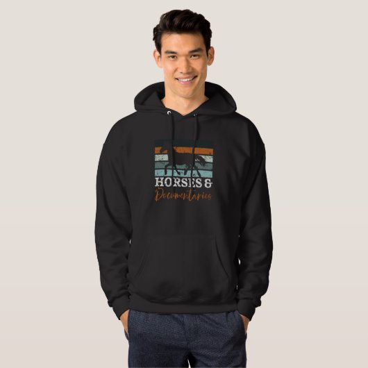 Horse And Documentaries True Crime Documentary Hoodie (Voorkant volledig)