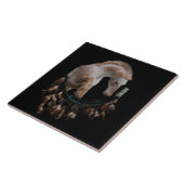 Horse and Dream Catcher Art Tegel Tegeltje (Zijkant)