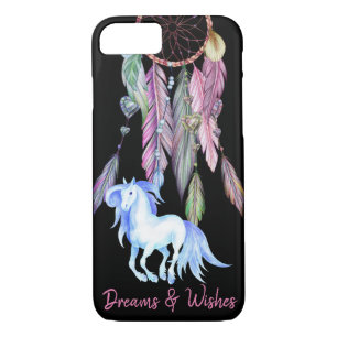 Horse and Dreamweaver ~ Dreams & Wishes BOHO iPhone 8/7 Hoesje