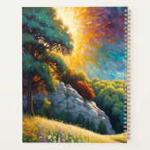 Horse and Flowers in a colorful meadow Planner (Achterkant)