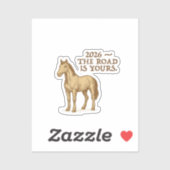 horse and motivational text sticker (Vel)