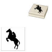 Horse and Rider Rubberstempel (Gestempeld)