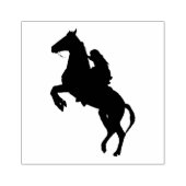 Horse and Rider Rubberstempel (Afrduk)
