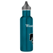 Horse and Rider silhouette personalize 24oz Stainl Waterfles (Links)
