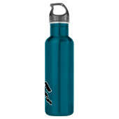 Horse and Rider silhouette personalize 24oz Stainl Waterfles (Achterkant)