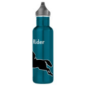 Horse and Rider silhouette personalize 24oz Stainl Waterfles (Rechts)