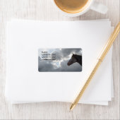 Horse and Sky 4 - Western retouradres Etiket (Insitu)