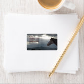 Horse and Sky 5 - Western retouradres Etiket (Insitu)