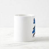 Horse Aquarius Zodiac Coffee Mok - Blauw (Center)