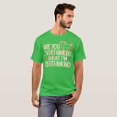 Horse Are You Overthinking What Im Overthinking gi T-shirt (Voorkant volledig)