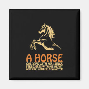 Horse Art A Horse Gallops Magneet