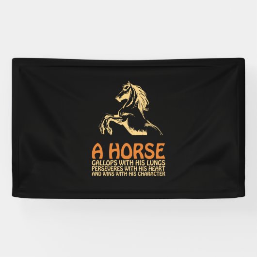 Horse Art A Horse Gallops Spandoek (Horizontaal)