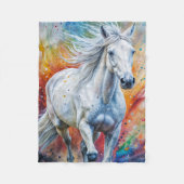 Horse Art Fleece Deken (Voorkant)